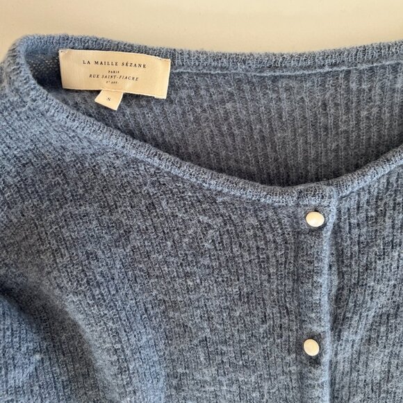Sezane Gaspard / vintage blue with pearl buttons / small - Picture 4 of 11